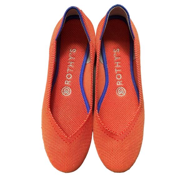 Rothy's The Flat in Persimmon Retired Color Ballet Round Toe Size 6.5 - Picture 2 of 10
